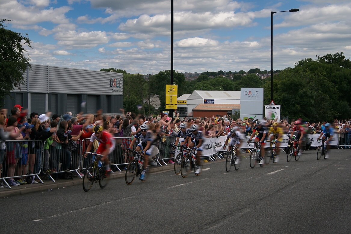 We had a front row seat for the Tour De France in 2014.