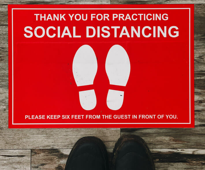 Social distancing in the office